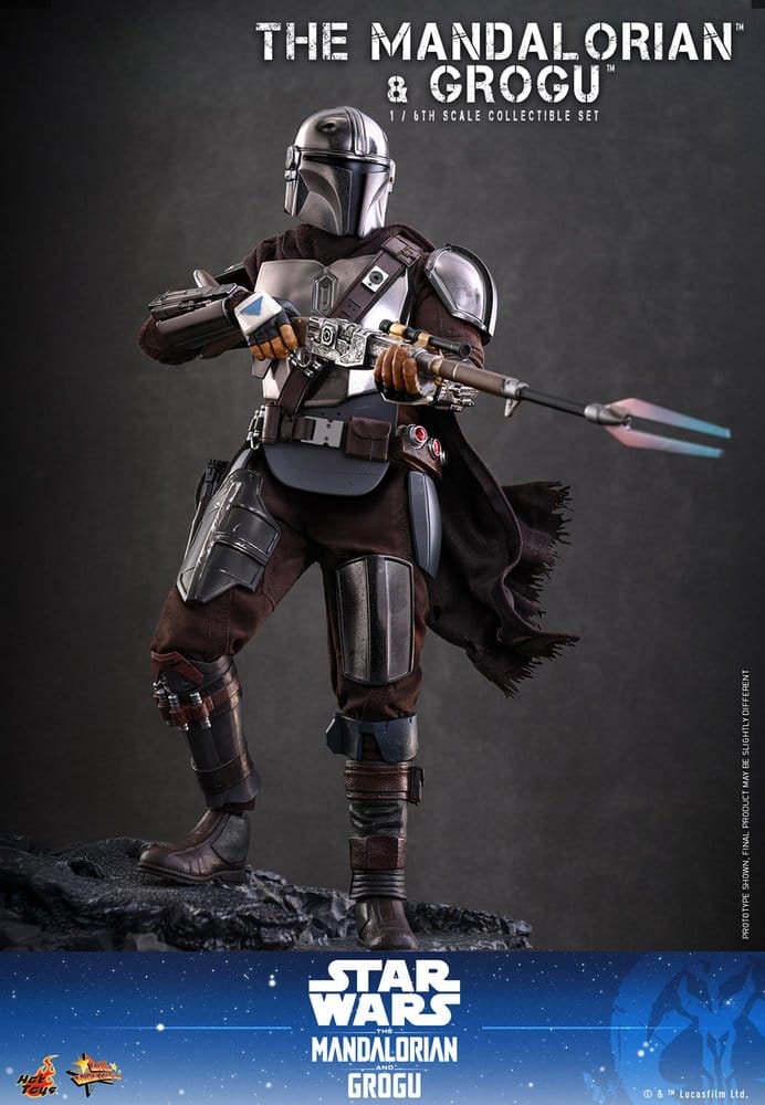 Hot Toys Star Wars: The Mandalorian & Grogu Movie Masterpiece Actionfigur 1/6 The Mandalorian and Grogu 31 cm