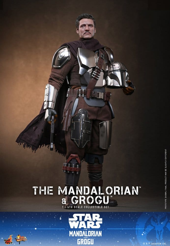 Hot Toys Star Wars: The Mandalorian & Grogu Movie Masterpiece Actionfigur 1/6 The Mandalorian and Grogu 31 cm