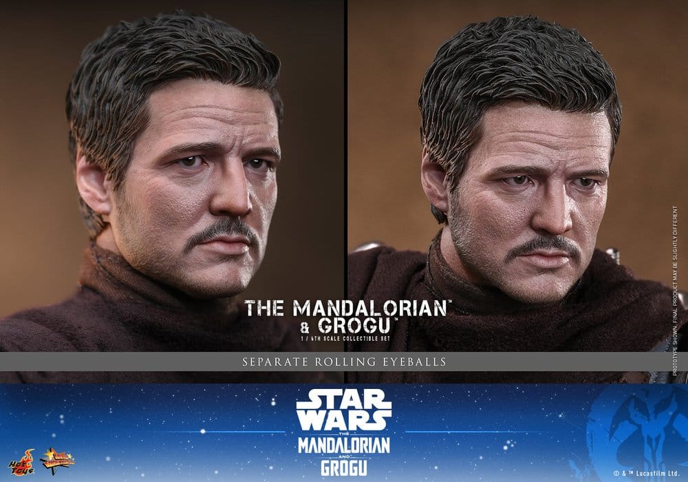 Hot Toys Star Wars: The Mandalorian & Grogu Movie Masterpiece Actionfigur 1/6 The Mandalorian and Grogu 31 cm