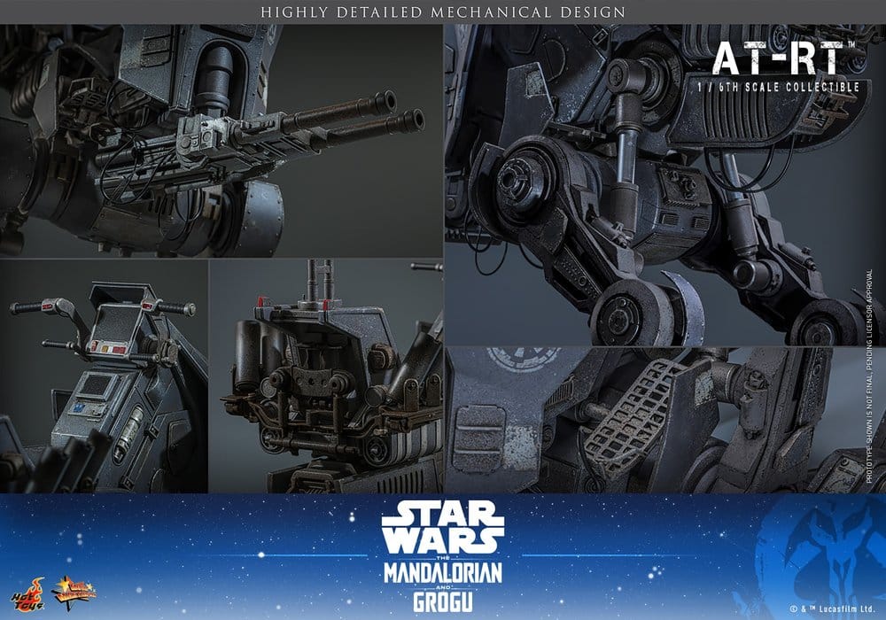 Hot Toys Star Wars: The Mandalorian & Grogu Movie Masterpiece Fahrzeug 1/6 AT-RT 60 cm