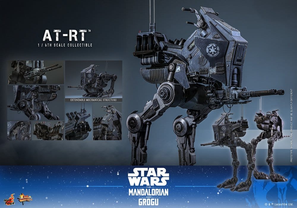 Hot Toys Star Wars: The Mandalorian & Grogu Movie Masterpiece Fahrzeug 1/6 AT-RT 60 cm