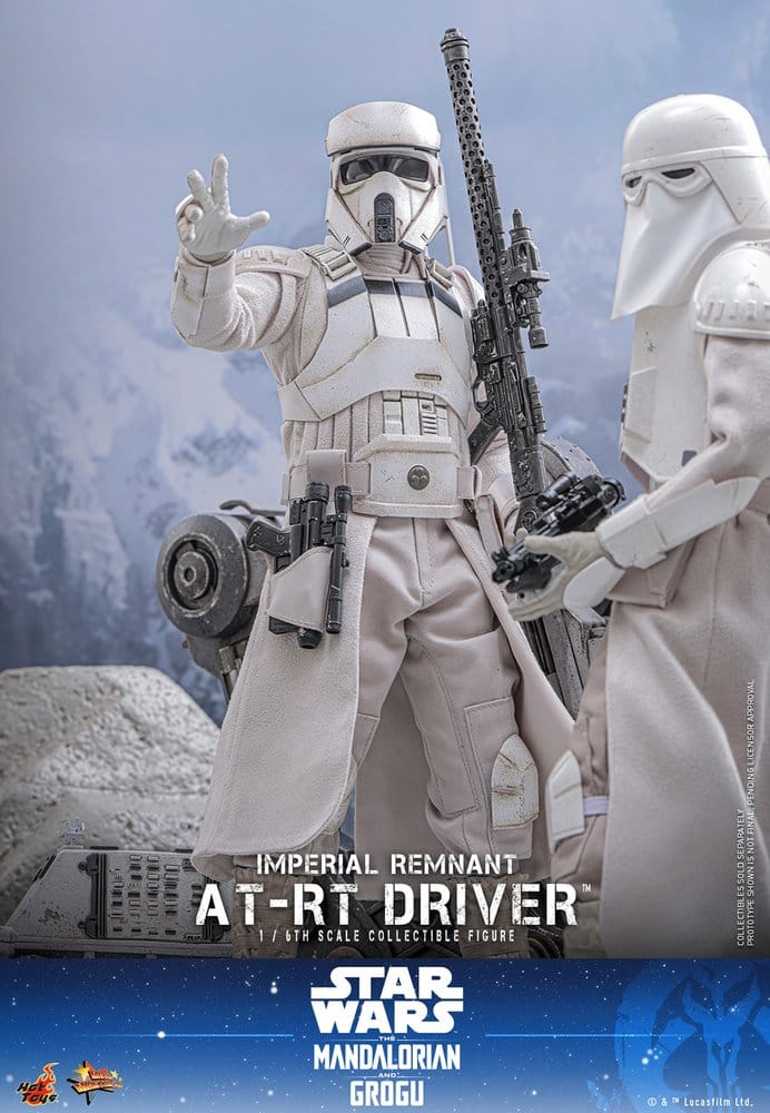 Hot Toys Star Wars: The Mandalorian & Grogu Movie Masterpiece Actionfiguren Set 1/6 Imperial Remnant AT-RT Driver &
