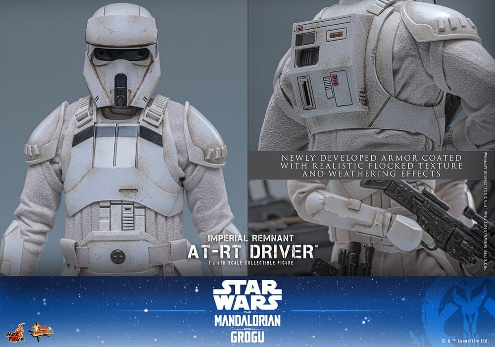 Hot Toys Star Wars: The Mandalorian & Grogu Movie Masterpiece Actionfiguren Set 1/6 Imperial Remnant AT-RT Driver &