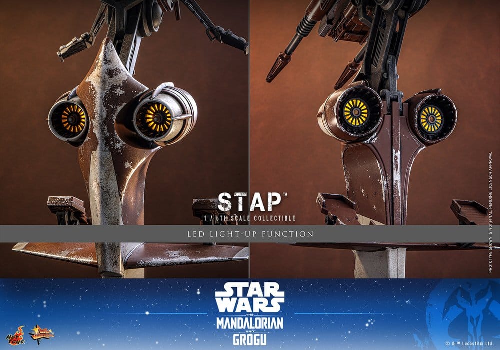 Hot Toys Star Wars: The Mandalorian & Grogu Movie Masterpiece Zubehör 1/6 STAP 32 cm