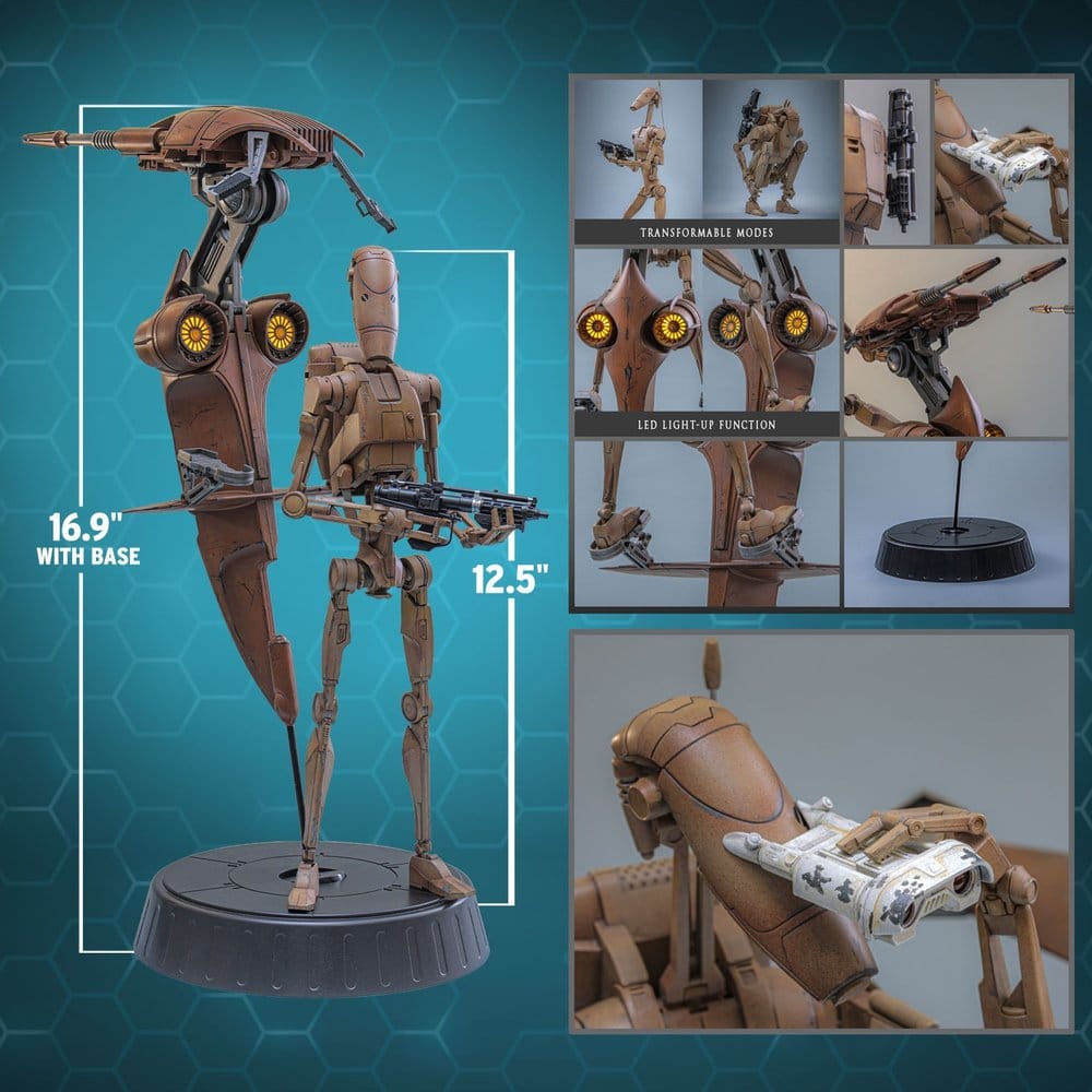 Hot Toys Star Wars The Phantom Menace Battle Droid & STAP 1/6 Actionfiguren Set