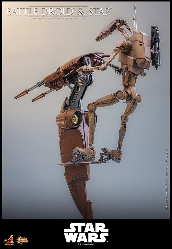 Hot Toys Star Wars The Phantom Menace Battle Droid & STAP 1/6 Actionfiguren Set