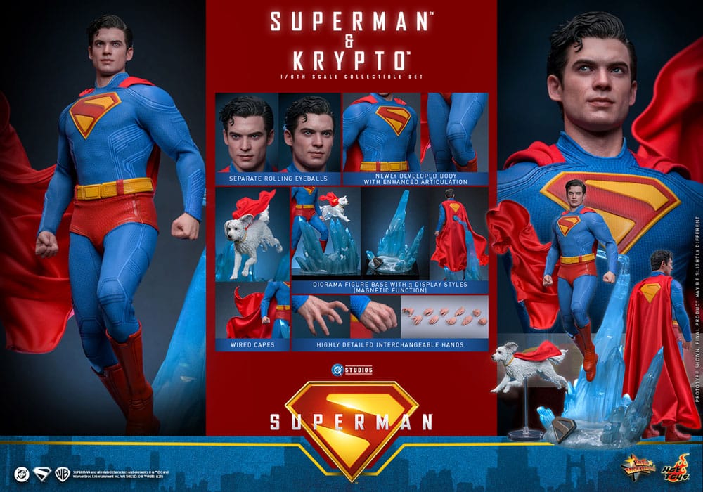 Hot Toys Superman (2025) Superman & Krypto 1/6 Actionfigur