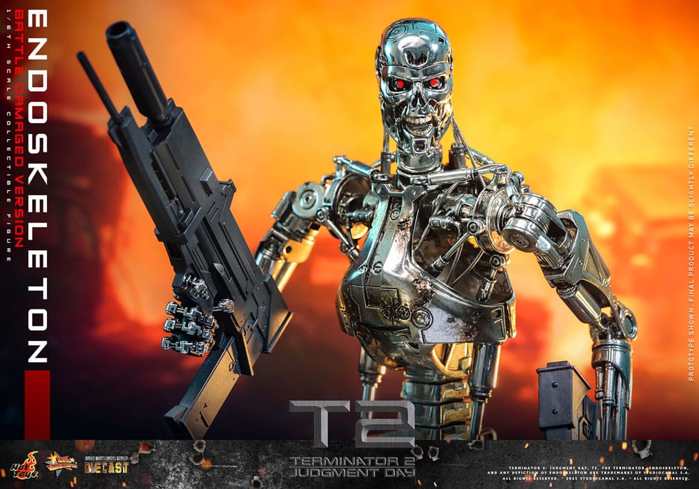 Hot Toys Terminator 2 Endoskelett (Battle Damaged Version) Actionfigur