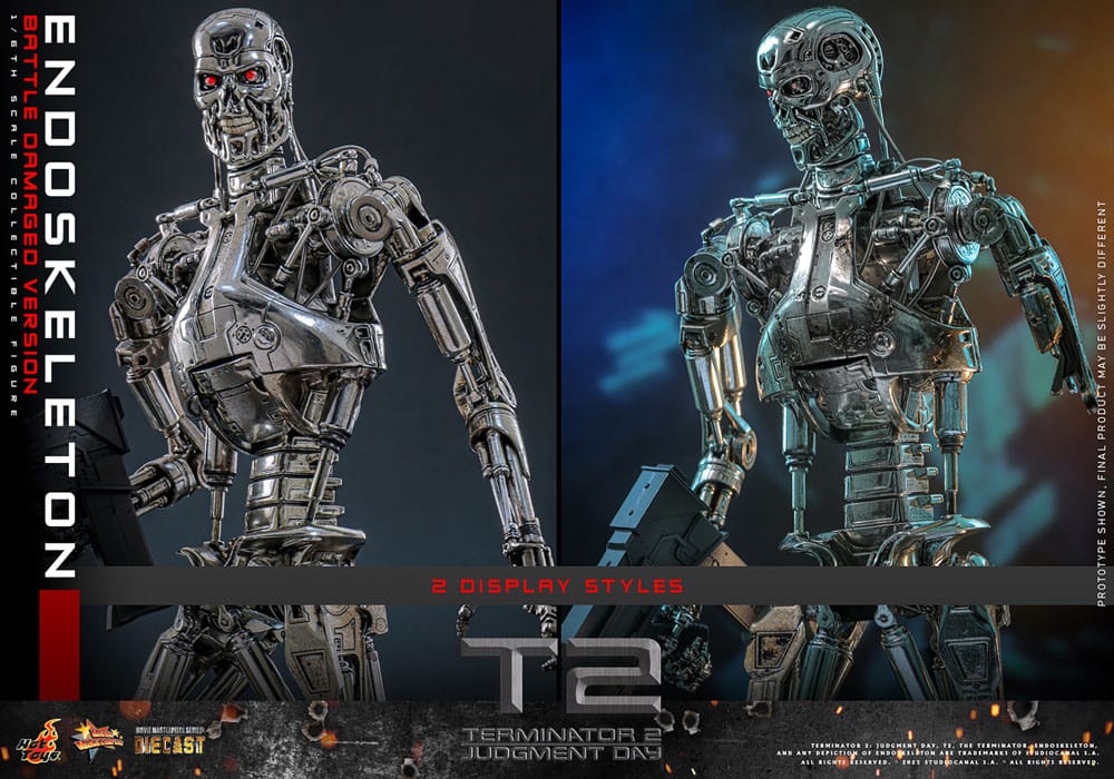 Hot Toys Terminator 2 Endoskelett Battle Damaged VersionDie-cas Movie Masterpiece Die-cast 1/6 Actionfigur