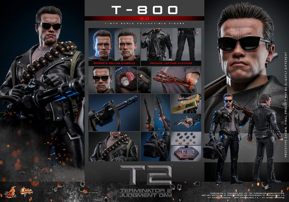 Hot Toys Terminator 2 T-800 2.0 1/6 Actionfigur