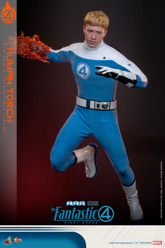 Hot Toys The Fantastic Four First Steps Human Torch Movie Masterpiece 1/6 Actionfigur