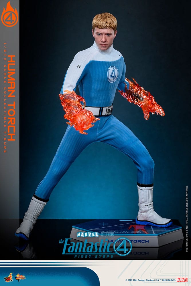 Hot Toys The Fantastic Four First Steps Human Torch Movie Masterpiece 1/6 Actionfigur