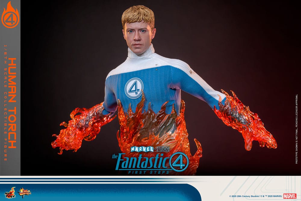Hot Toys The Fantastic Four First Steps Human Torch Movie Masterpiece 1/6 Actionfigur