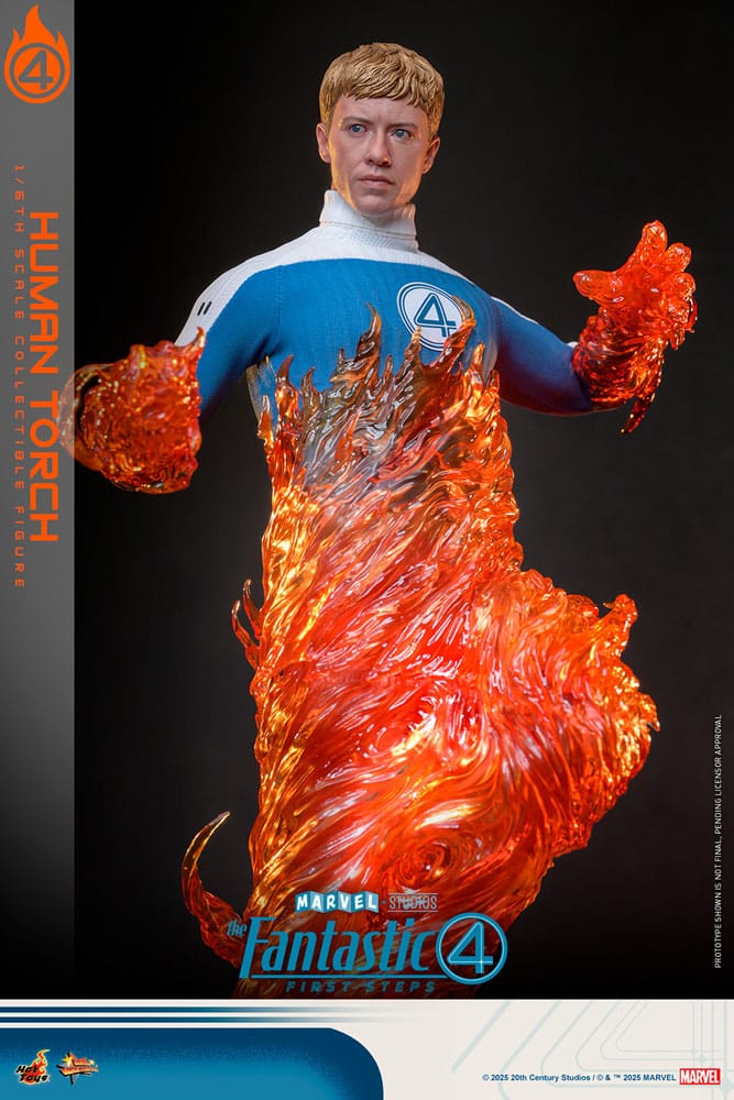 Hot Toys The Fantastic Four First Steps Human Torch Movie Masterpiece 1/6 Actionfigur