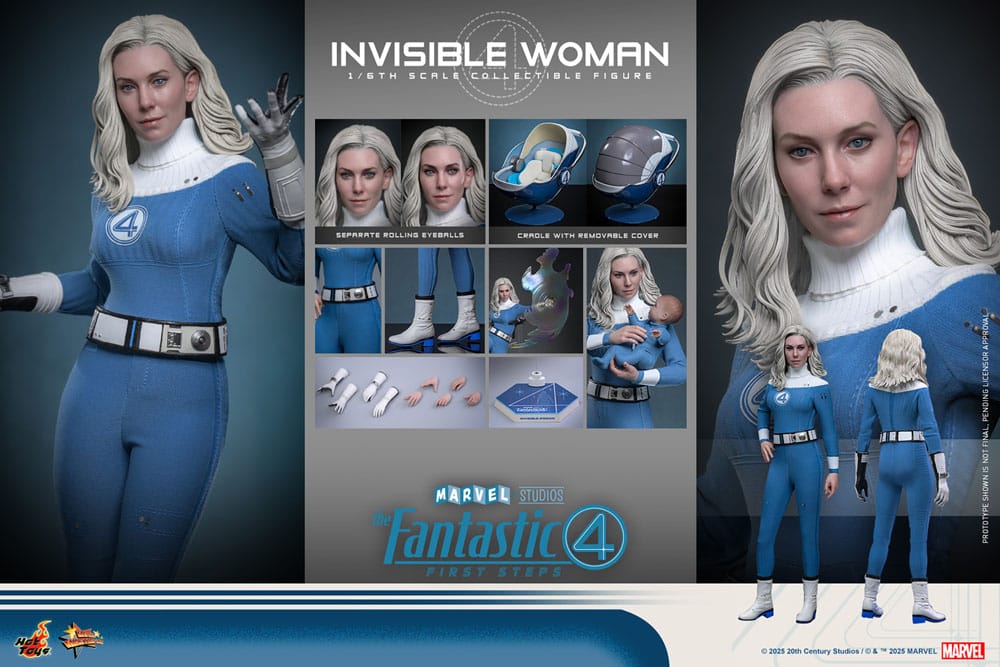 Hot Toys The Fantastic Four First Steps Invisible Woman 1/6 Actionfigur