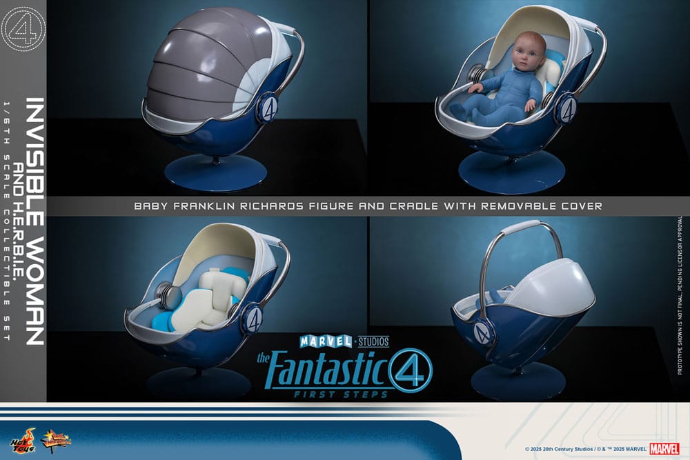 Hot Toys The Fantastic Four First Steps Invisible Woman & H.E.R.B.I.E. 1/6 2er-Pack Actionfiguren