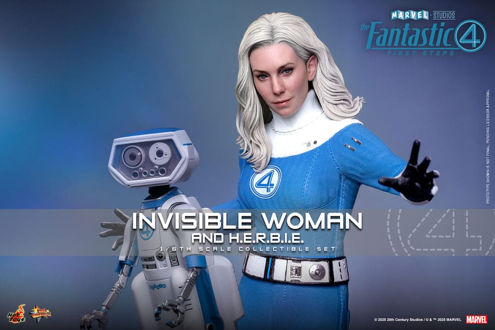 Hot Toys The Fantastic Four First Steps Invisible Woman & H.E.R.B.I.E. 1/6 2er-Pack Actionfiguren