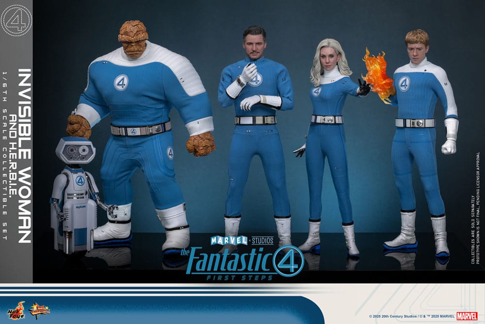 Hot Toys The Fantastic Four First Steps Invisible Woman & H.E.R.B.I.E. 1/6 Actionfiguren