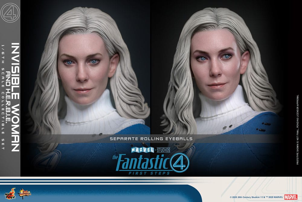 The Fantastic Four First Steps Invisible Woman & H.E.R.B.I.E. 1/6 Actionfiguren