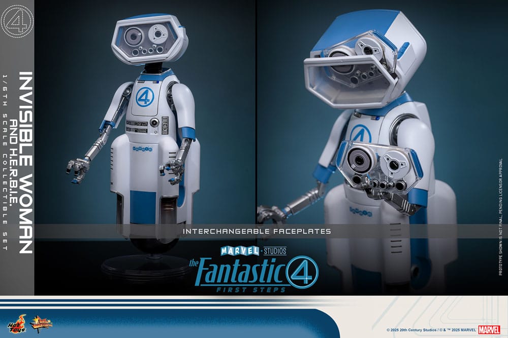 The Fantastic Four First Steps Invisible Woman & H.E.R.B.I.E. 1/6 Actionfiguren