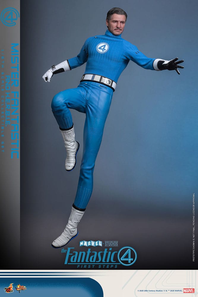 Hot Toys The Fantastic Four First Steps Mister Fantastic H.E.R.B.I.E. Movie Masterpiece 1/6 Actionfiguren 2er-Pack