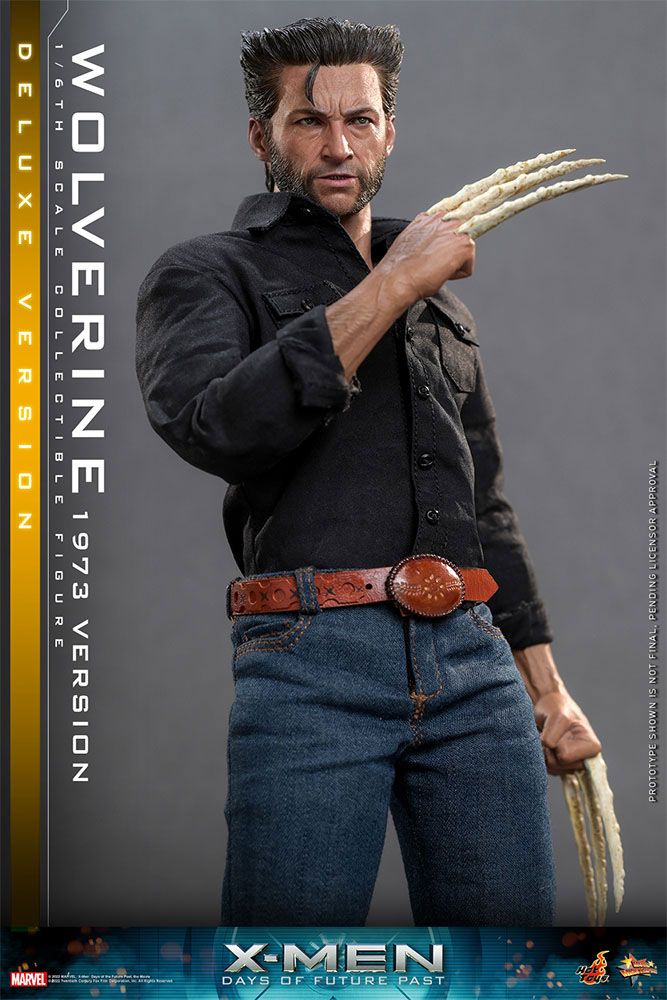 Hot Toys X-Men Zukunft ist Vergangenheit Wolverine (1973 Version) Deluxe Version 1/6 Actionfigur Movie Masterpiece 30 cm