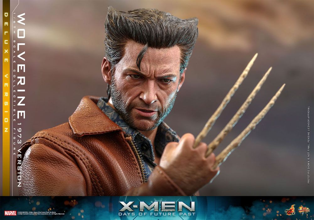 Hot Toys X-Men Zukunft ist Vergangenheit Wolverine (1973 Version) Deluxe Version 1/6 Actionfigur Movie Masterpiece 30 cm