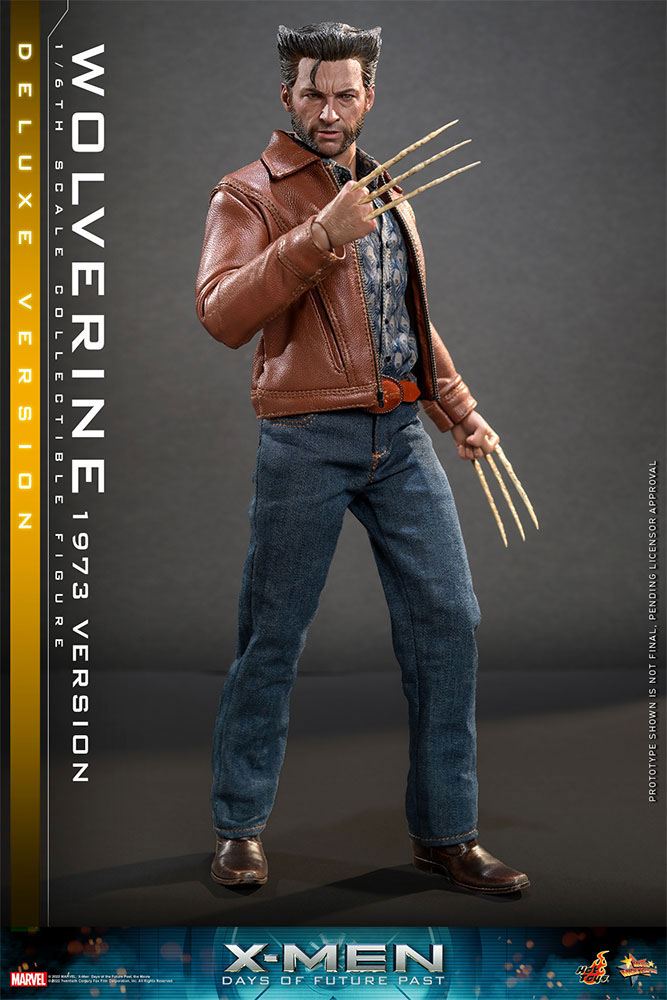 Hot Toys X-Men Zukunft ist Vergangenheit Wolverine (1973 Version) Deluxe Version 1/6 Actionfigur Movie Masterpiece 30 cm