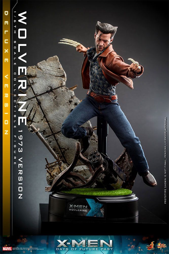 Hot Toys X-Men Zukunft ist Vergangenheit Wolverine (1973 Version) Deluxe Version 1/6 Actionfigur Movie Masterpiece 30 cm