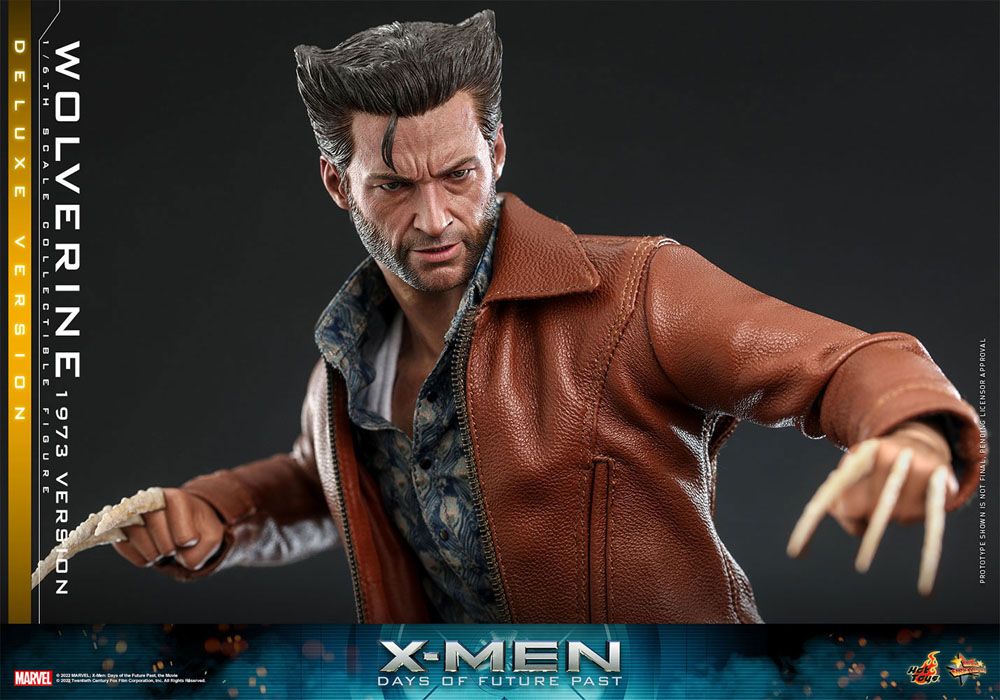 Hot Toys X-Men Zukunft ist Vergangenheit Wolverine (1973 Version) Deluxe Version 1/6 Actionfigur Movie Masterpiece 30 cm