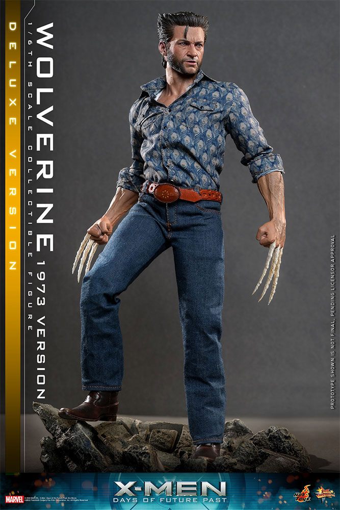 Hot Toys X-Men Zukunft ist Vergangenheit Wolverine (1973 Version) Deluxe Version 1/6 Actionfigur Movie Masterpiece 30 cm