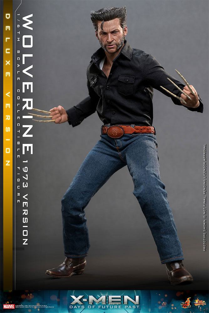 Hot Toys X-Men Zukunft ist Vergangenheit Wolverine (1973 Version) Deluxe Version 1/6 Actionfigur Movie Masterpiece 30 cm