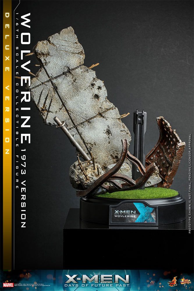 Hot Toys X-Men Zukunft ist Vergangenheit Wolverine (1973 Version) Deluxe Version 1/6 Actionfigur Movie Masterpiece 30 cm