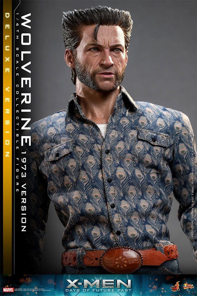 Hot Toys X-Men Zukunft ist Vergangenheit Wolverine (1973 Version) Deluxe Version 1/6 Actionfigur Movie Masterpiece 30 cm