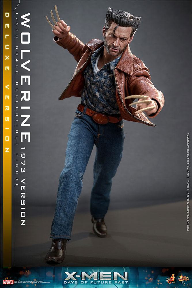 Hot Toys X-Men Zukunft ist Vergangenheit Wolverine (1973 Version) Deluxe Version 1/6 Actionfigur Movie Masterpiece 30 cm