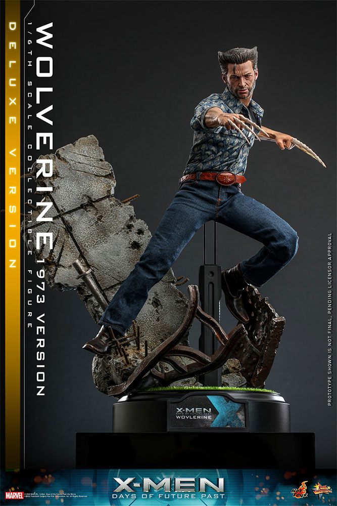 Hot Toys X-Men Zukunft ist Vergangenheit Wolverine (1973 Version) Deluxe Version 1/6 Actionfigur Movie Masterpiece 30 cm