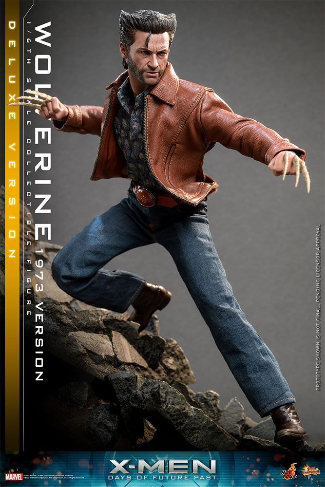 Hot Toys X-Men Zukunft ist Vergangenheit Wolverine (1973 Version) Deluxe Version 1/6 Actionfigur Movie Masterpiece 30 cm