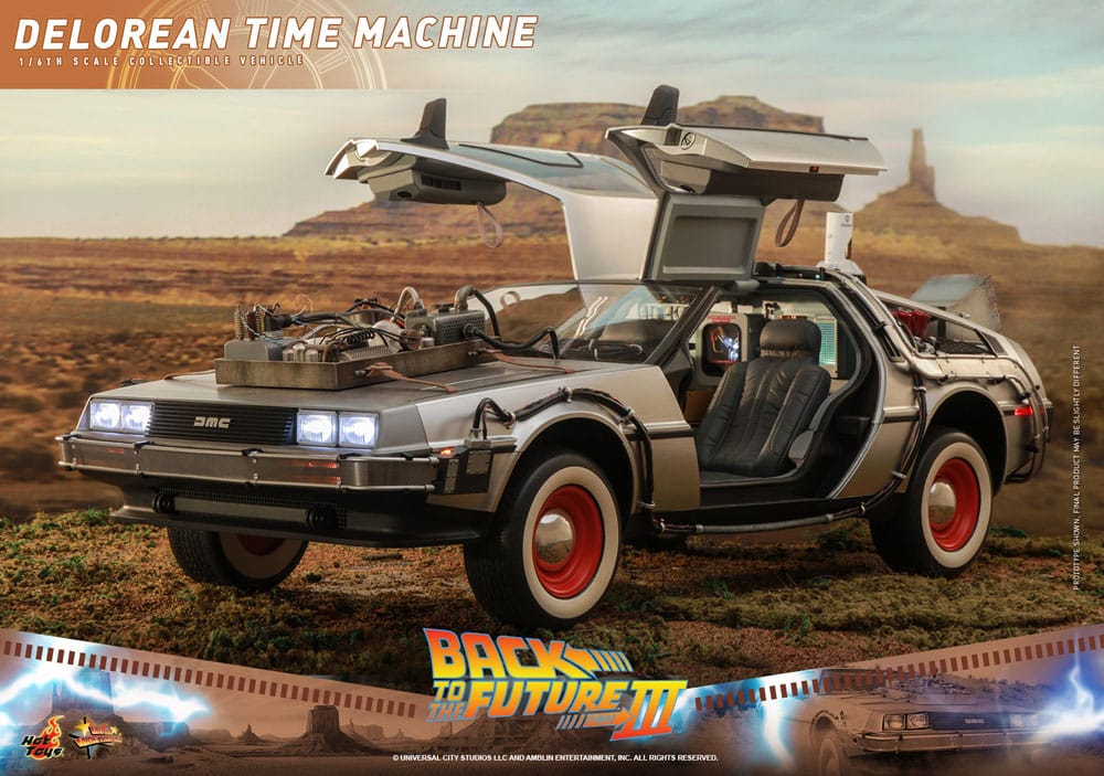 Hot Toys Zurück in die Zukunft III DeLorean Time Machine Movie Masterpiece 1/6 Fahrzeug