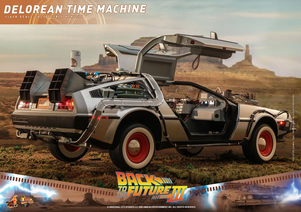 Hot Toys Zurück in die Zukunft III DeLorean Time Machine Movie Masterpiece 1/6 Fahrzeug