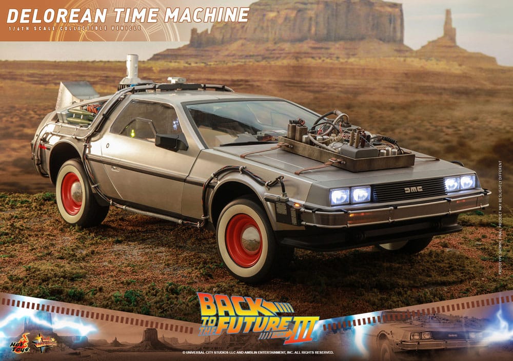 Hot Toys Zurück in die Zukunft III DeLorean Time Machine Movie Masterpiece 1/6 Fahrzeug