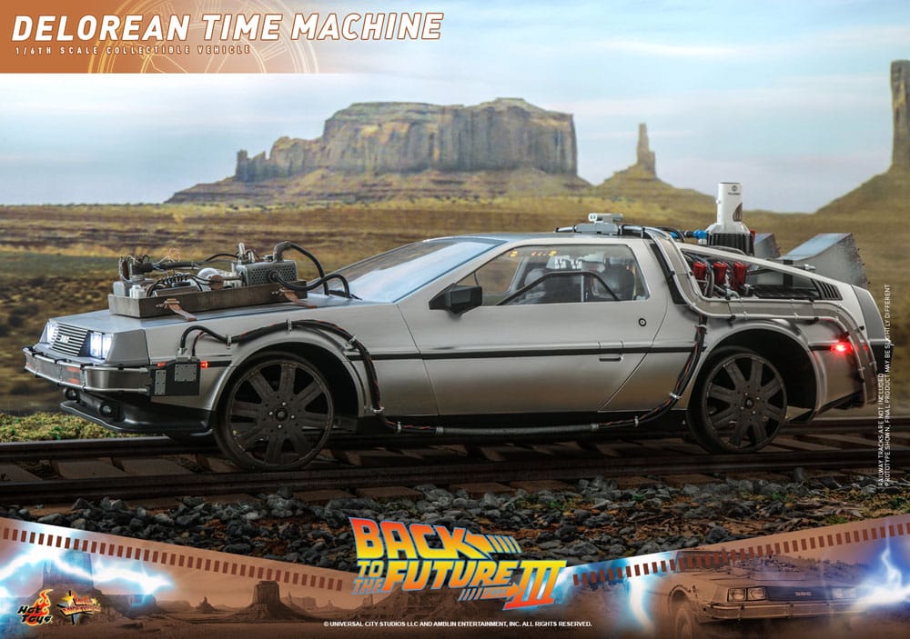 Hot Toys Zurück in die Zukunft III DeLorean Time Machine Movie Masterpiece 1/6 Fahrzeug