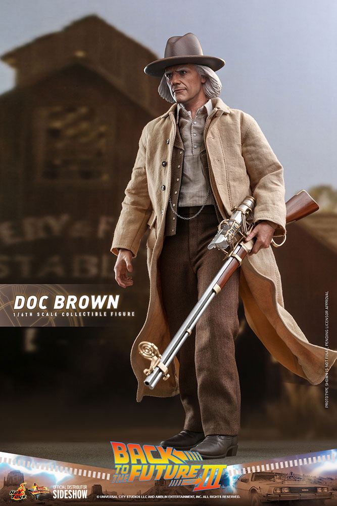 Hot Toys Zurück in die Zukunft III Movie Masterpiece Actionfigur 1/6 Doc Brown 32 cm
