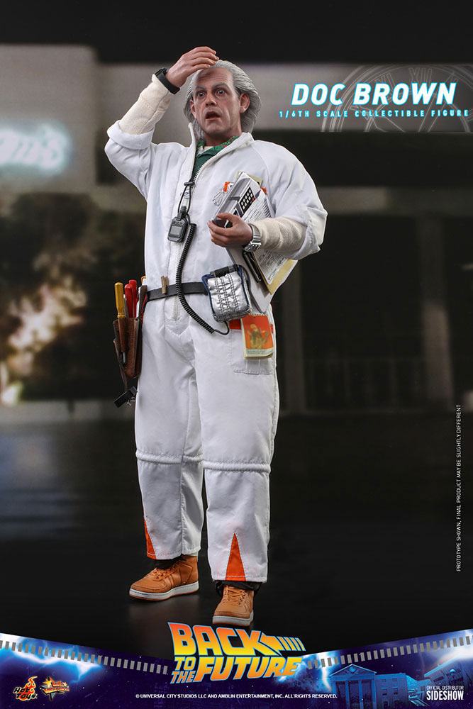 Hot Toys Zurück in die Zukunft Movie Masterpiece Actionfigur 1/6 Doc Brown 30 cm