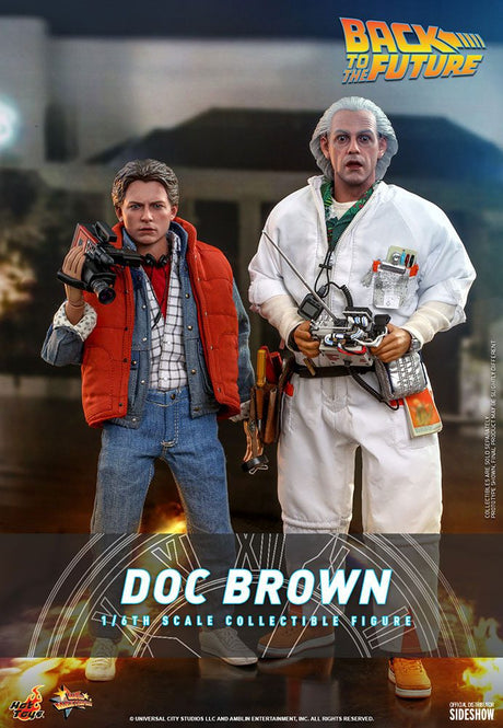 Hot Toys Zurück in die Zukunft Movie Masterpiece Actionfigur 1/6 Doc Brown 30 cm