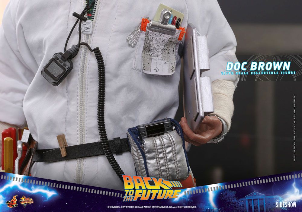 Hot Toys Zurück in die Zukunft Movie Masterpiece Actionfigur 1/6 Doc Brown 30 cm