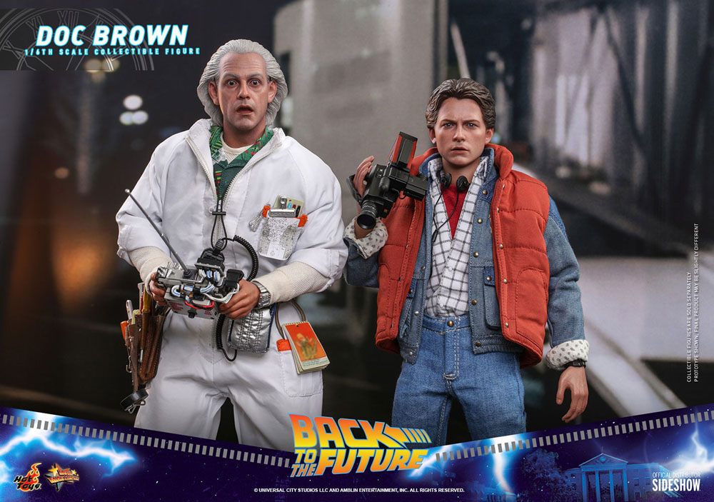 Hot Toys Zurück in die Zukunft Movie Masterpiece Actionfigur 1/6 Doc Brown 30 cm