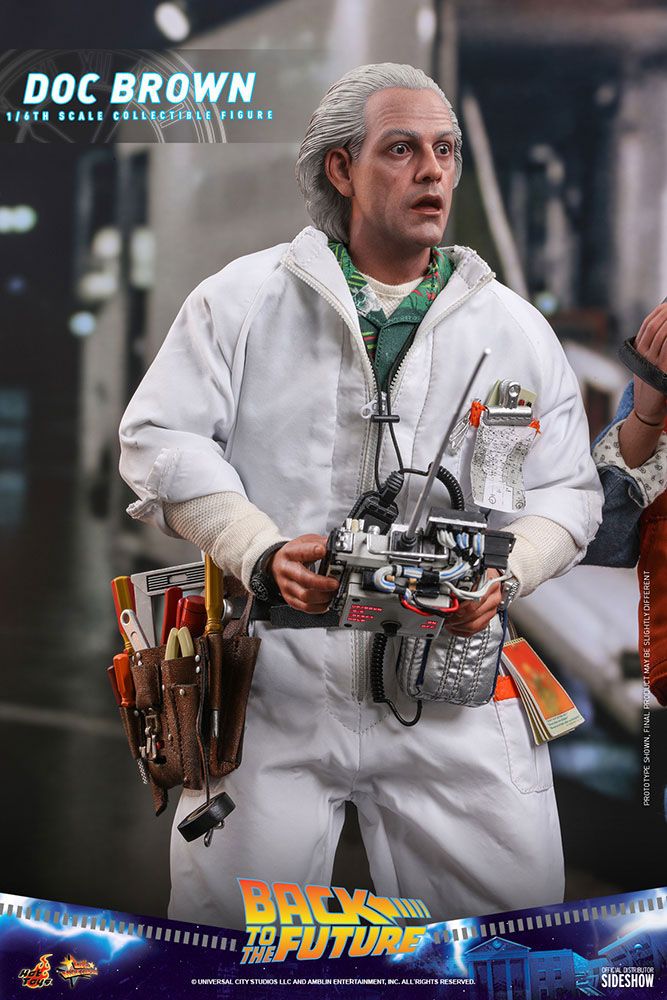 Hot Toys Zurück in die Zukunft Movie Masterpiece Actionfigur 1/6 Doc Brown 30 cm