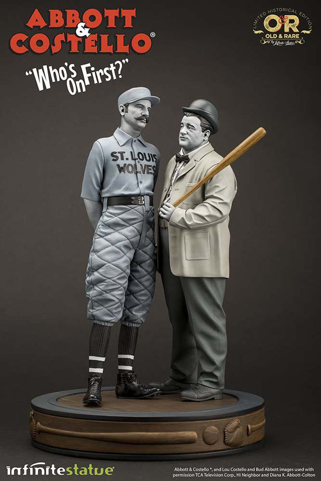 Infinite Statue Abbot & Costello Old & Rare 1/6 Resin Statue