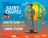 Infinite Statue / Kaustic Plastik Der Gendarm von Saint Tropez Louis de Funès Statue