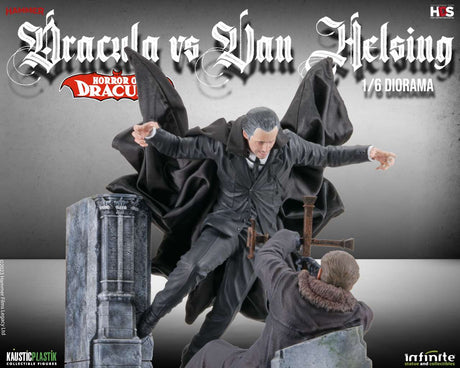 Infinite Statue / Kaustic Plastik Horror of Dracula Dracula vs Van Helsing 1/6 Diorama Statue